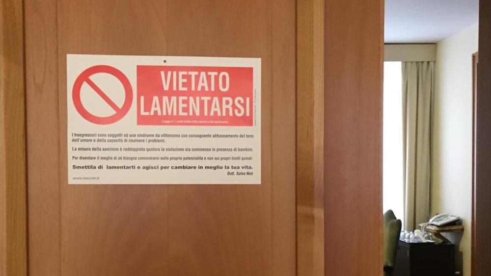 Vietato lamentarsi